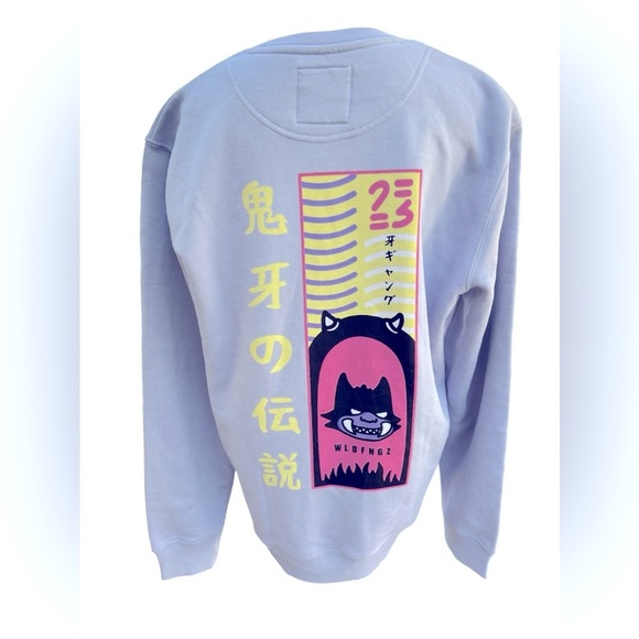 WLDFNGZ Hoodie Legend of Demon Fang‎ Lavender Men’s Unisex Size Medium Metaverse - Picture 1 of 7